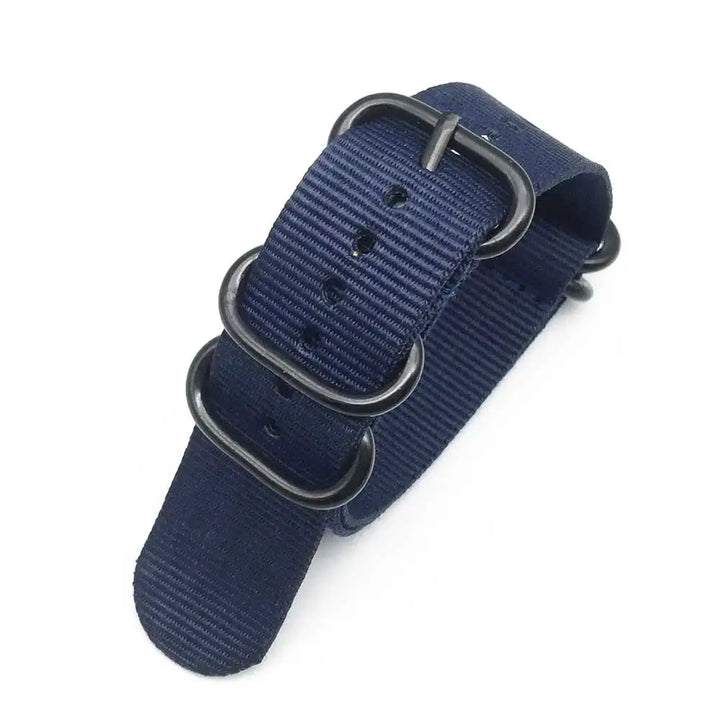 Bracelet Montre Nylon Multicolore, Boucle Ardillon Noire, Étanche, 18-24mm, Robuste Unisexe