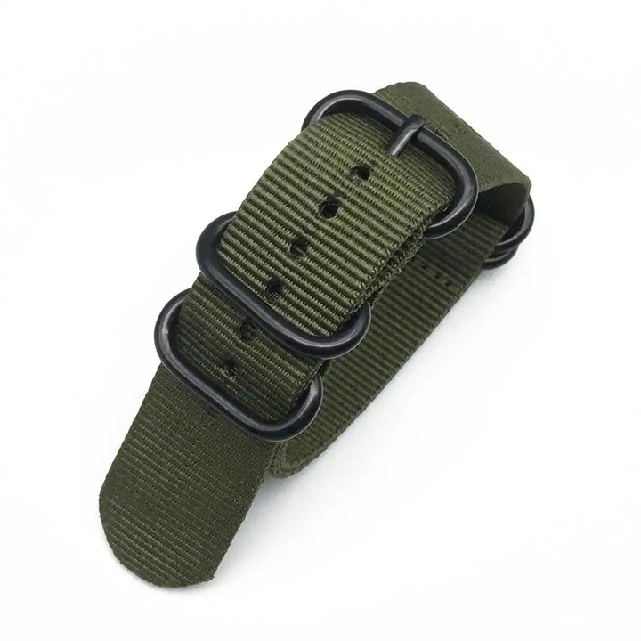 Bracelet Montre Nylon Multicolore, Boucle Ardillon Noire, Étanche, 18-24mm, Robuste Unisexe