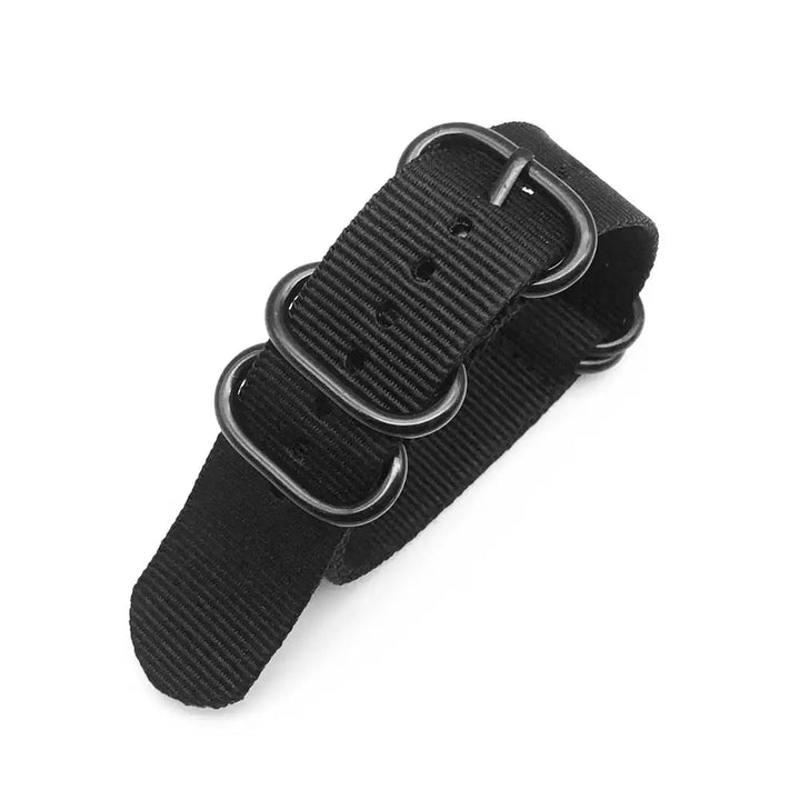 Bracelet Montre Nylon Multicolore, Boucle Ardillon Noire, Étanche, 18-24mm, Robuste Unisexe