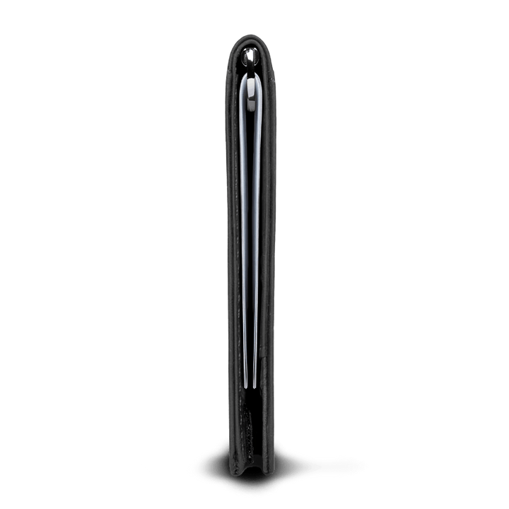 Portefeuille Cuir Pleine Fleur Minimaliste AlphaGear avec Protection RFID et Tirette
